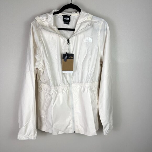 The North Face Cyclone Hoodie White Windbreaker Full Zip Jacket Women's XS NWOT - Picture 3 of 10